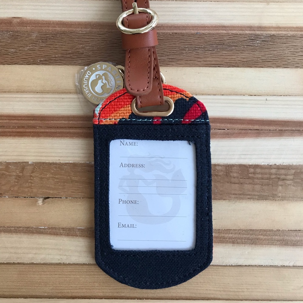 Spartina 449 Luggage Tag in Waving Girl